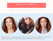 Tablet Screenshot of carlyturro.com